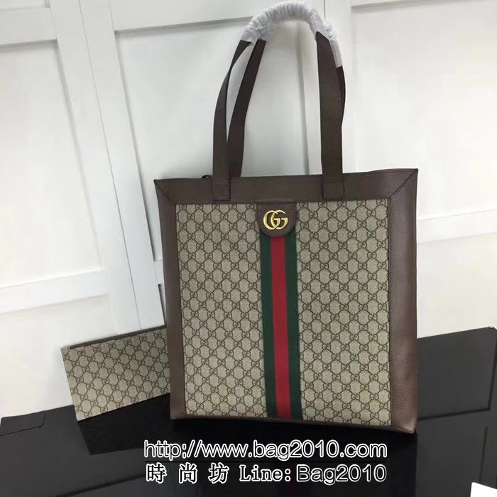 GUCCI古馳原單 新款專櫃品質原單貨實物實拍519335啡棕手提購物袋 HY1233